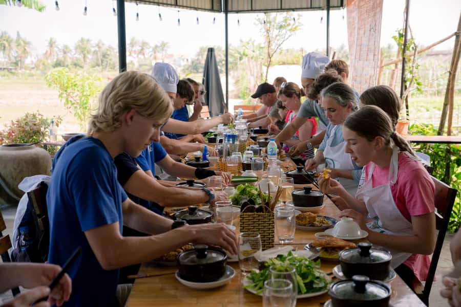 Rural Cycle, Market Tour, Basket Boat & Organic Farm Cooking - Dietary requests and family considerations