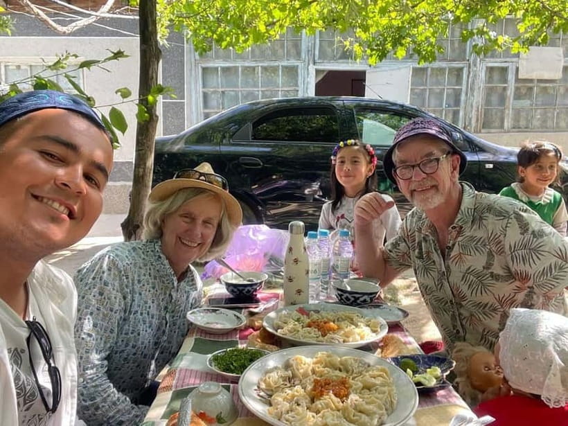 Samarkand: Uzbek Cooking Class in a Village Home - Making plov in a qozon