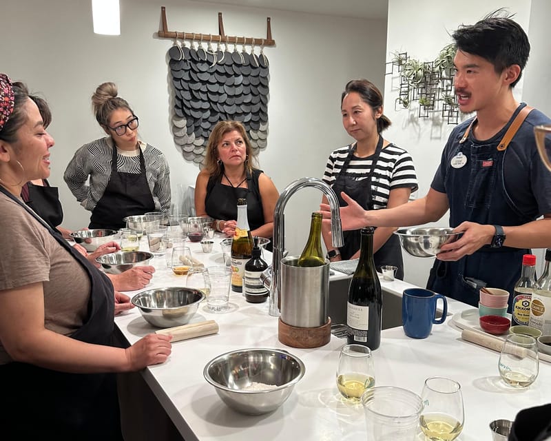 San Francisco: Dumpling Cooking Class & 3-Course Dinner - Kneading dough and rolling thin dumpling skins