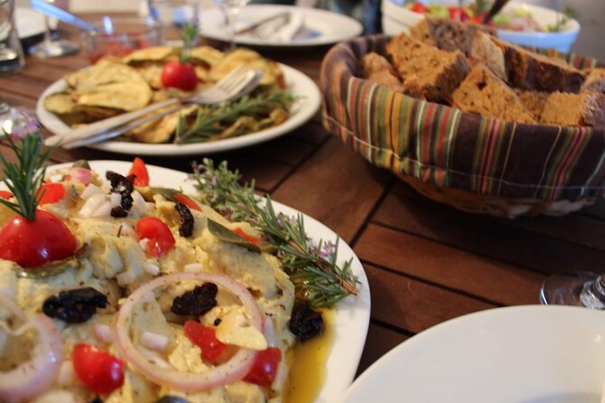 Santorini Family Farm Food & Wine Tour with Cooking Class - Transport, timing, and pickup