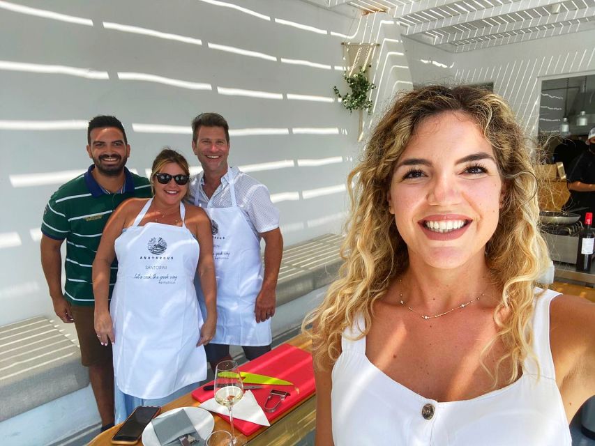Santorini: Vineyard and Winery Tour with Cooking Class - The 2.5-hour cooking class with Chef Chris