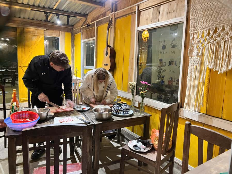 Sapa: Bun Cha Cooking Class - Marinating the pork, the first real lesson