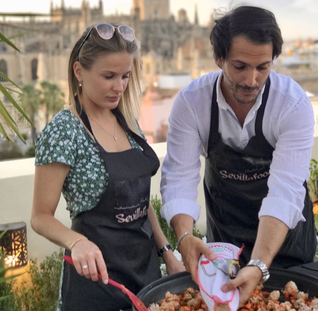 Seville: Paella Cooking Class & 30-Min Local Expert Q&A - Sangria, appetizers, and the meal you help create