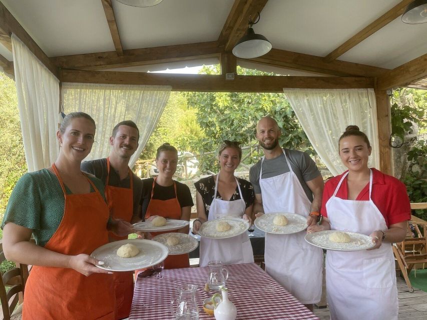 Sorrento: Half-Day Pizza Making, Wine, Limoncello & Pick-Up - A Sorrento farm lunch with a view