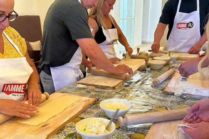 Sorrento: Hands-On Pasta, Tiramisu & Limoncello Fun Class - A lunch that is part of the lesson
