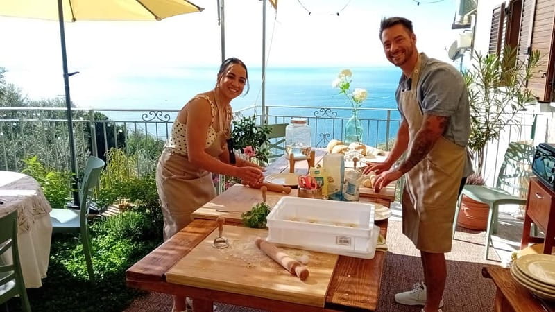 Sorrento: Marì Cooking Class in a Family Farm w/ Coast View - Meeting Marì and seeing the family garden