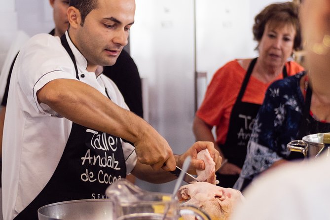 Spanish Cooking Class and Dinner in Seville - Sangria, dessert, and sitting down to eat