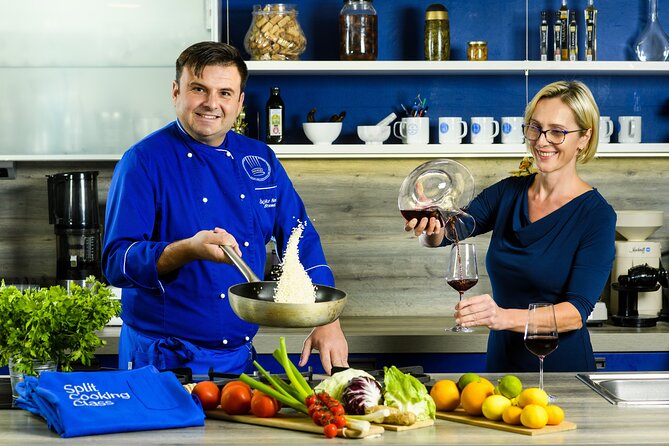 Split Cooking Class - A professional academy, not a staged restaurant show