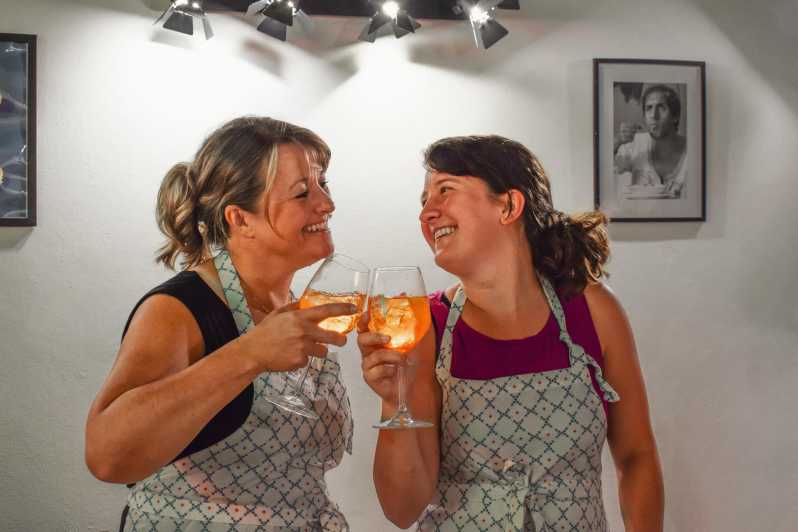 Spritz and Spaghetti Traditional Cooking Class in Rome - The first drinks: Aperol, Hugo, and limoncello
