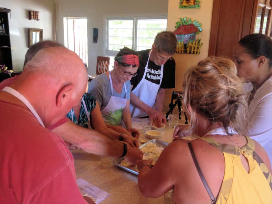 St. John's: Rum Cooking Class with 6 Rum Tastings - Sweet potato soup, rum marinade, and Caribbean sides