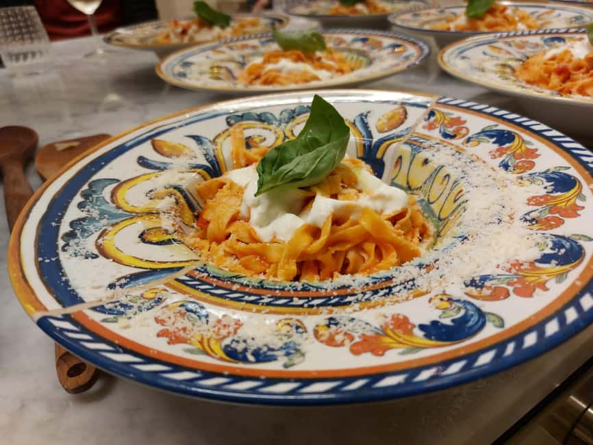 Super Fun Pasta and Gelato Cooking Class by the Vatican - The Dolce & Gabbana-inspired tomato sauce