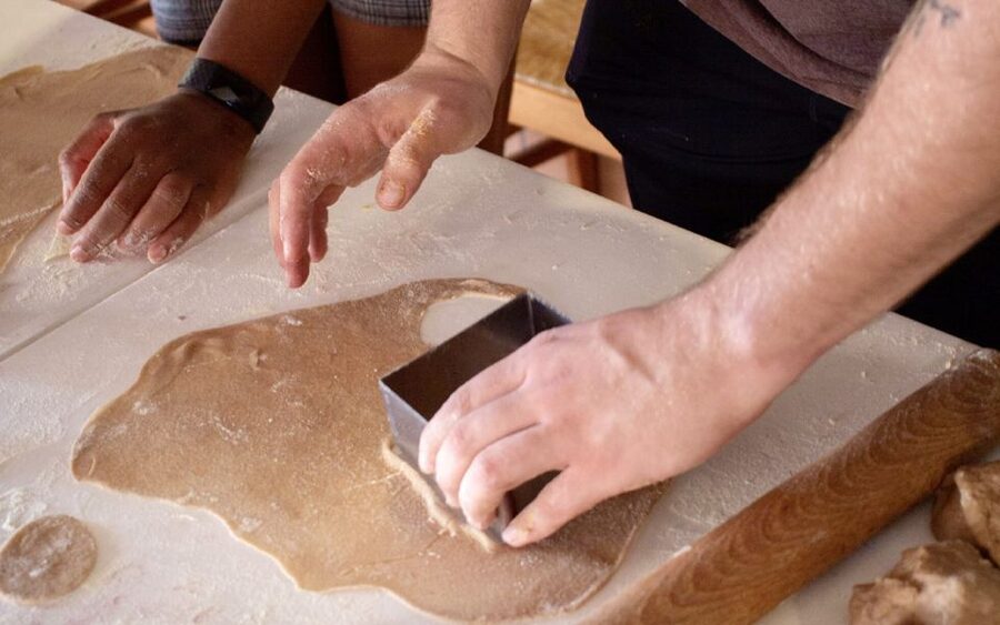 Taormina: Cannolo Cooking Class with Completion Certificate - Kneading the dough by hand