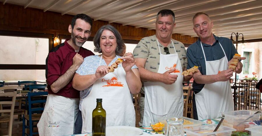Taormina: Sicilian Cooking Class w/ a Visit to Local Market - Rolling dough and preparing the Sicilian menu