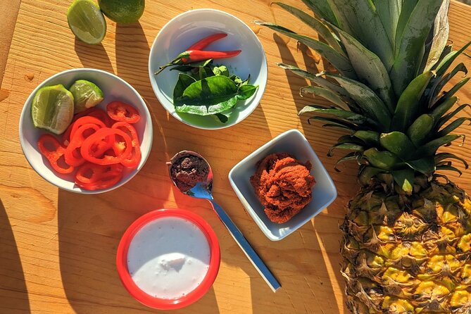 Thai Cooking Class in Fullerton, California - Pineapple curry, wing bean salad, and galangal soup
