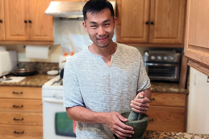 Thai Cooking Class in Fullerton, California - Sitting down for the meal