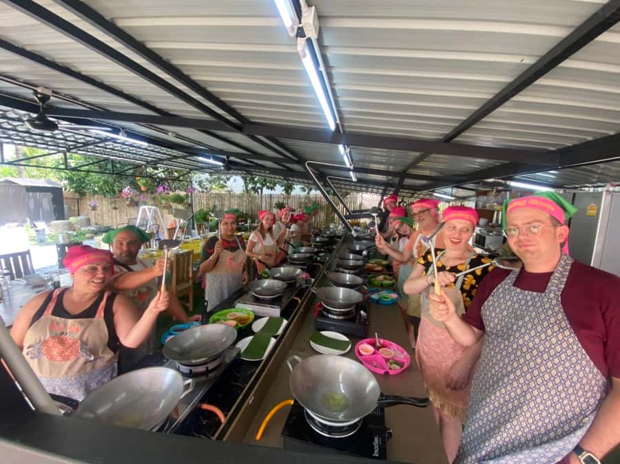 Thai Cooking Class with Market & Garden Tour - From Phuket beach hotel to a local Thai market