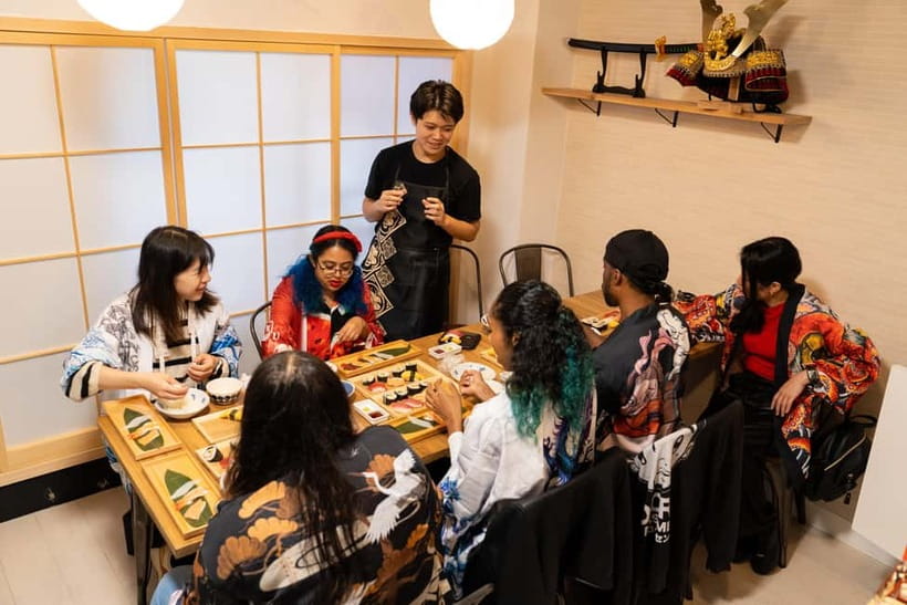 Tokyo: Sushi Making Class in a Happi Coat near a Famous Spot - Cultural context without a formal lecture