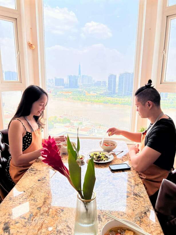 Top Home Cooking Class with Stunning River View AC Kitchen - Meeting Lua and choosing the menu