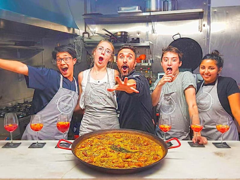 Valencia: Traditional Paella Cooking Class and Dinner - Preparing Seafood Paella With a Local Chef