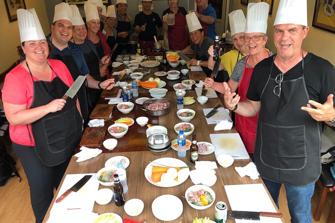 Vietnamese Food Cooking Class in Hanoi with Market Experience - Eating what you cooked at noon or 5:30 PM