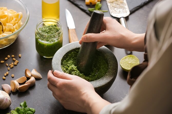 VIP Cooking Class with Carbonara, Pesto Making, Lasagna & Cannoli - A small class keeps the cooking personal